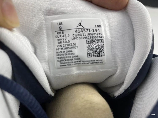 Bmlin Dark Jordan Blue 13 414571-144 Air Powder 0821